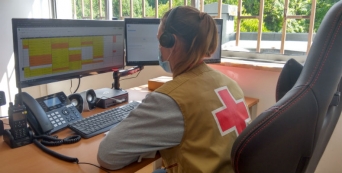 Linha 1415 atendida no call center da Sala de Operações da CVP, em Coimbra