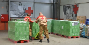 Iniciou hoje a entrega de toneladas de alimentos doadas pela Missão Continente